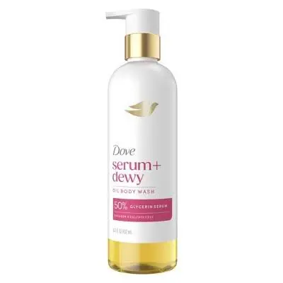 DOVE SERUM+ DEWY OIL BODY WASH 50% GLYCERIN SERUM 452ML