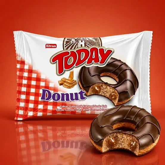 ELVAN TODAY DONUT COATED CAKE WITH CARAMEL SAUCE FILLING 40G