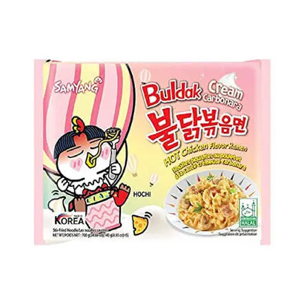 SAMYANG CREAM CARBONARA BULDAK SPICY RAMEN 140G