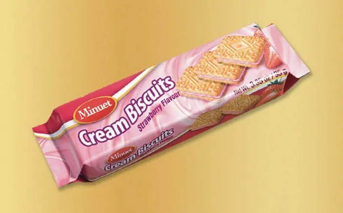 JOY MAZEN STRAWBERRY FLAVORED CREAM BISCUITS 