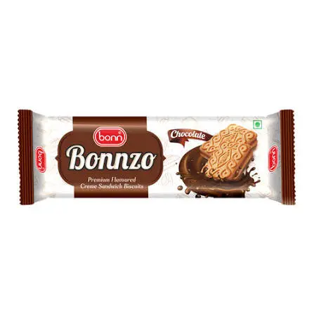 BONN BONNZO CHOCOLATE FLAVOURED CREME BISCUITS 22G