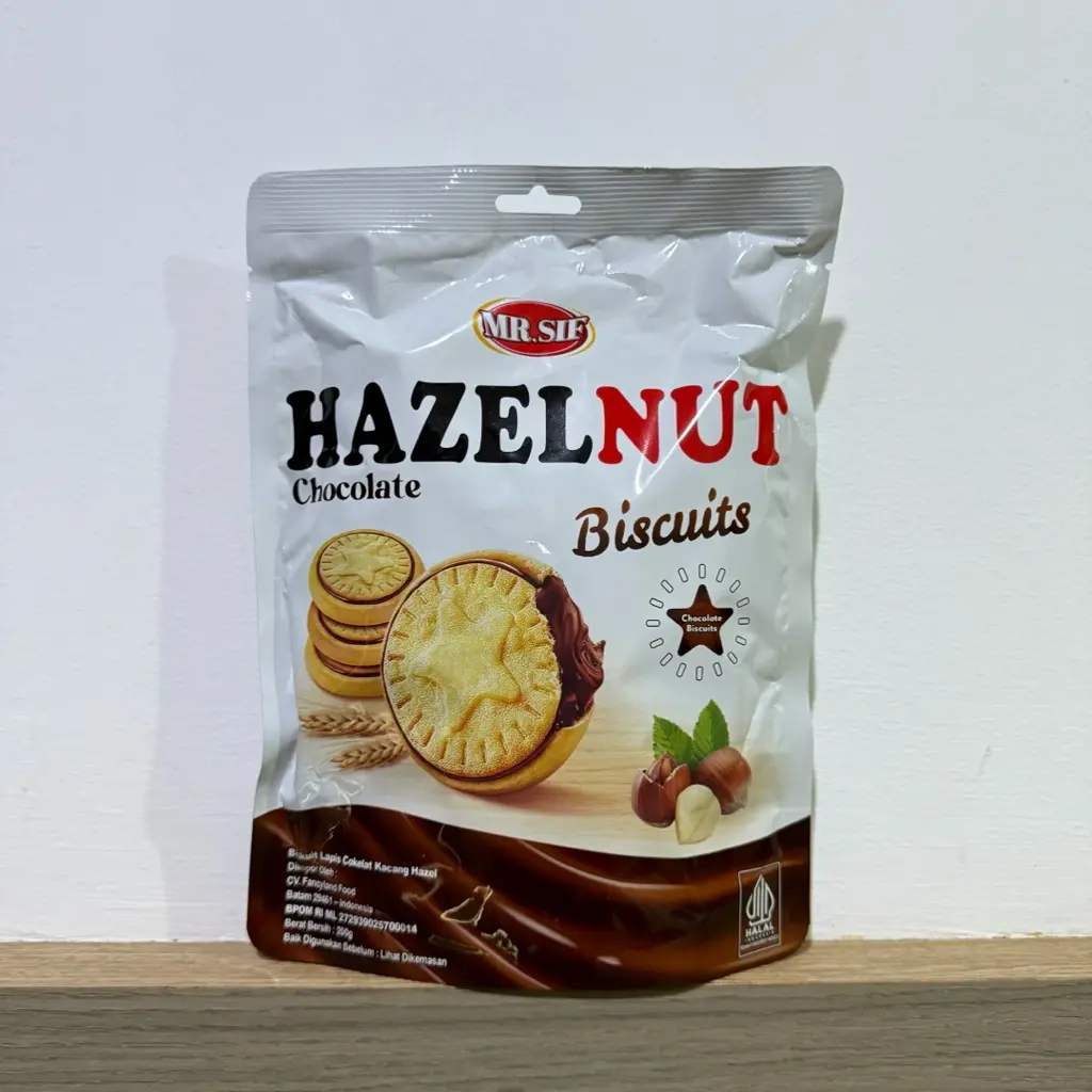 MR.SIE HAZELNUT CHOCOLATE BISCUITS 200G