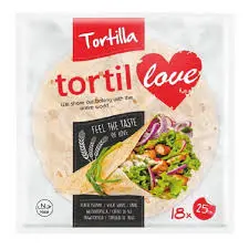 TORTILLA TORTIL LOVE FEEL THE TASTE OF LOVE 25CM