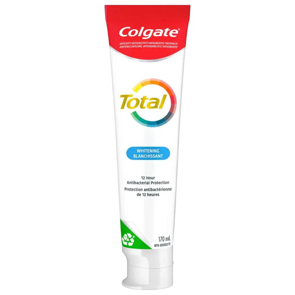COLGATE TOTAL WHITENING 12 HOUR ANTIBACTERIAL PROTECTION 170ML