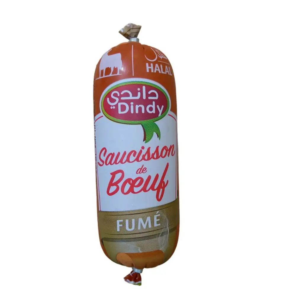 DINDY SAUCISSON DE BOEUF FUME HALAL 200G