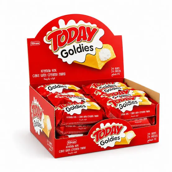 ELVAN TODAY GOLDIES CAKE WITH CREAMY FILLING 24PIECES