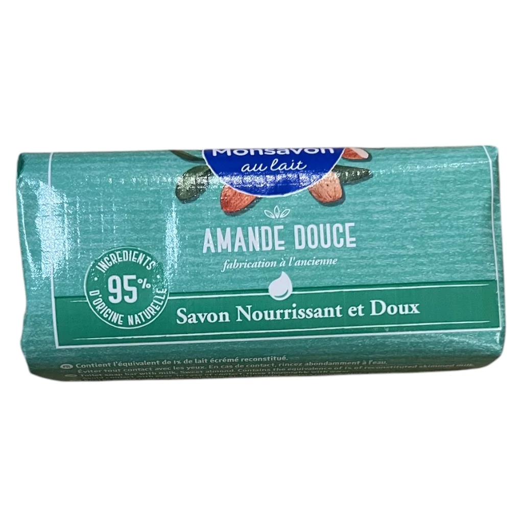 MONSAVON AU LAIT AMANDE DOUCE SAVON NOURRISANT ET DOUX 200G