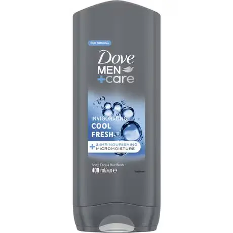 DOVE MEN + CARE INVIGORATING COOL FRESH 24H NOURISHING BODY WASH 400ML