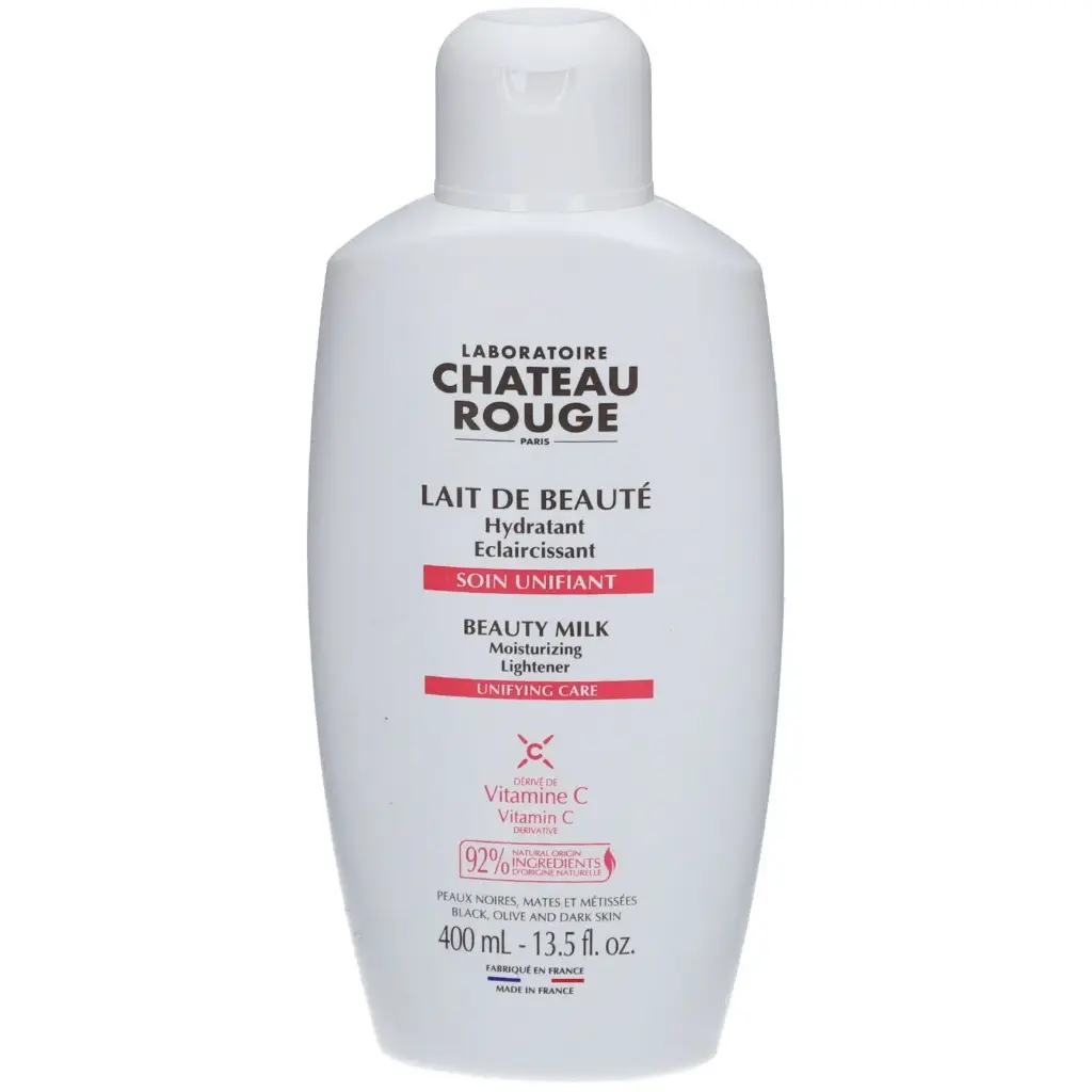CHATEAU ROUGE LAIT DE BEAUTE HYDRATANT ECLAIRCISSANT SOIN UNIFIANT 400ML