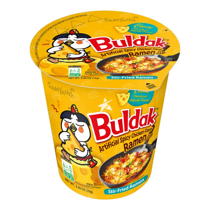 SAMYANG CHEESE BULDAK SPICY RAMEN CUP 70G