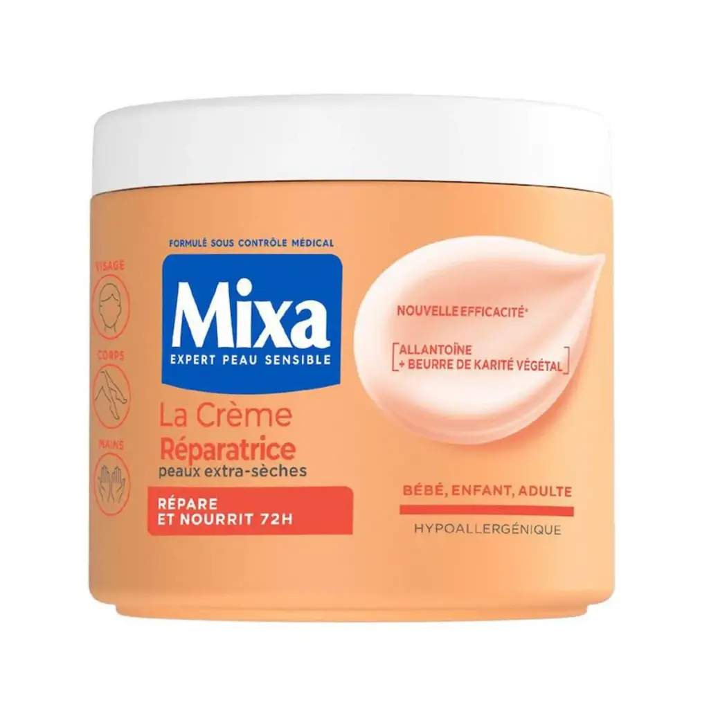 MIXA LA CREME REPARATRICE PEAUX EXTRA-SECHES REPARE ET NOURRIT 72H 400ML