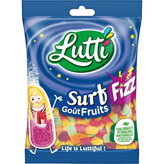 LUTTI SURFFIZZ GOUTS FRUITS 100G