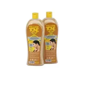 YELLOW TONE SHOWER GEL EXFOLIATING FORMULA CONCENTRATED IN VITAMIN C , BETA CAROTENE & VITAMIN E 1L