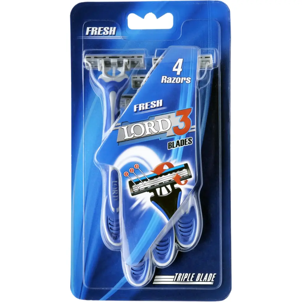 4 RAZORS FRESH LORD 3 BLADES 