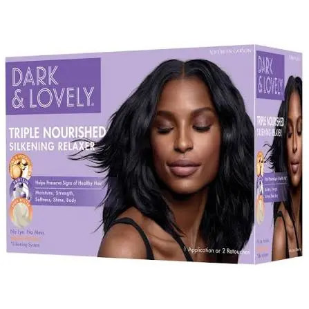 DARK & LOVELY TRIPPLE NOURISHED SILKENING RELAXER 