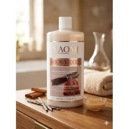 NAOMI SHOWER GEL EBENE ET VANILLE 1000ML