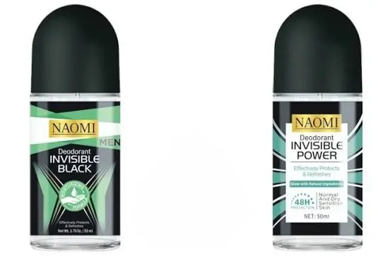 NAOMI MEN DEODORANT INVISIBLE BLACK 50ML
