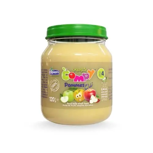 COPIAM COMPY PUREE DE FRUITS ADAPTEE AUX BEBES POIRES ABRICOTS 120G
