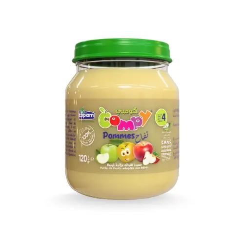 COPIAM COMPY PUREE DE FRUITS ADAPTEE AUX BEBES POMMES PECHES 120G