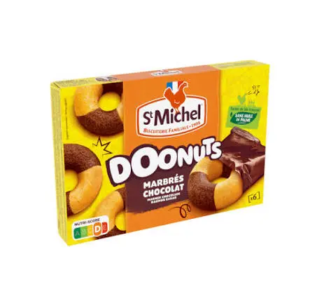ST MICHEL DOONUTS MARBRES CHOCOLAT 180G
