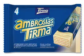 AMBROSIAS TIRMA CUBIERTAS DE CHOCOLATE BLANCO 35PCS×752.5G CARTON