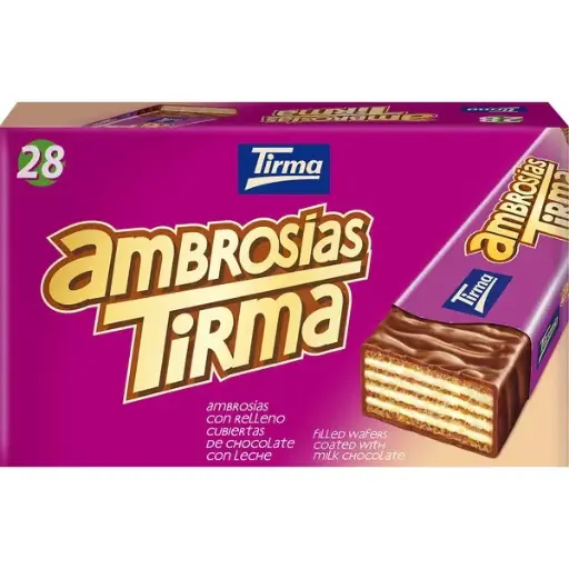 AMBROSIAS TIRMA CUBIERTAS DE CHOLATE CON LECHE 35PCS ×752.5G  CARTON 