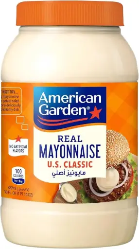 [717273504615] AMERICAN GARDEN REAL MAYONNAISE LIGHT 887ML
