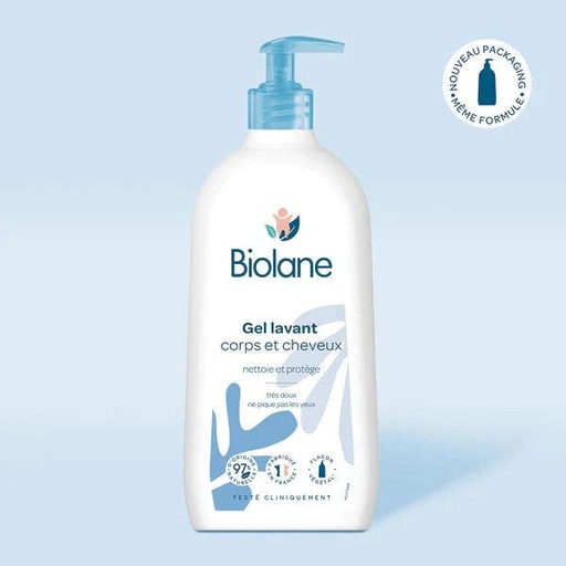 [3286011059702] BIOLANE GEL LAVANT CORPS ET CHEVEUX 750ML
