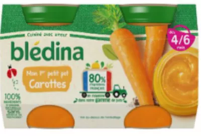 [3041091677235] BLEDINA MON 1ER PETIT POT CAROTTES DOUBLES
