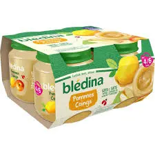[3041091678157] BLEDINA POMME COINGS DES 4/6 MOIS 4×30G