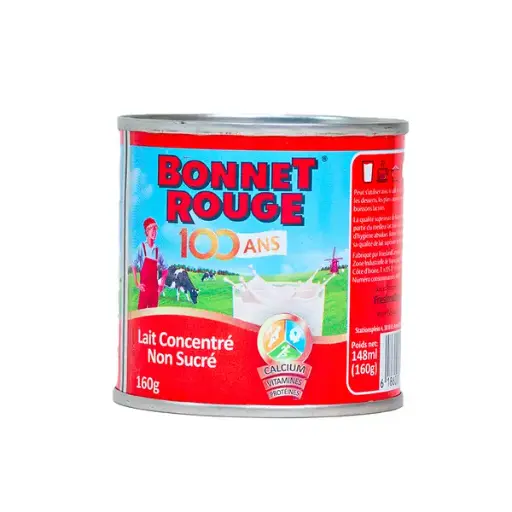 [8716200676144] BONNET ROUGE LAIT CONCENTRE NON SUCRE 160G