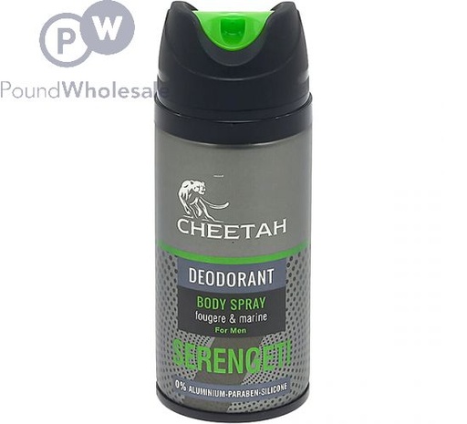 [8696601102926] CHEETAH DEODORANT BODY SPRAY SERENGETI 150ML