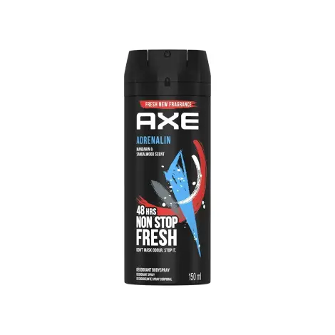 [6001087364652] AXE ADRENALIN 48H NON STOP FRESH DEODORANT BODYSPRAY 150ML