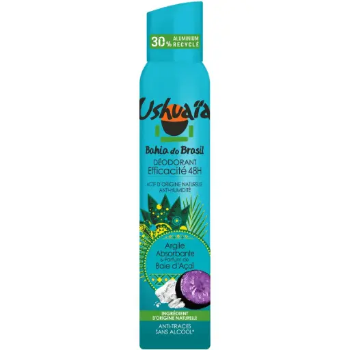 [3600551155005] USHUAIA BAHIA DO BRASIL DEODORANT EFFICACITE 48H ARGILE ABSORBANTE 200ML
