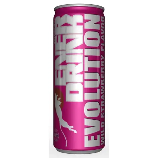 [8436537526713] ENERGY DRINK EVOLUTION STRAWBERRY 250ML