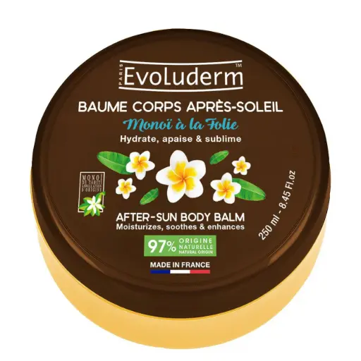 [3760100686166] EVOLUDERM BAUME CORPS APRES-SOLEIL MONOI A LA FOLIE 250ML