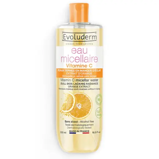[3760100685251] EVOLUDERM EAU MICELLAIRE VITAMINE C 500ML