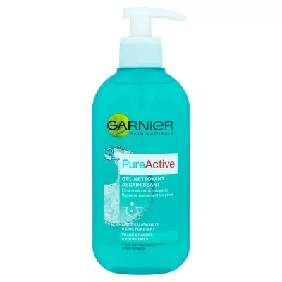 [3215662980011] GARNIER SKINACTIVE PURE ACTIVE GEL NETTOYANT PURIFIANT 200ML