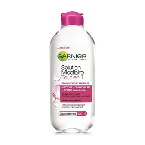 [3600541594968] GARNIER SKINACTIVE SOLUTION MICELLAIRE TOUT EN 1  PEAUX SECHES ET SENSIBLES 400ML