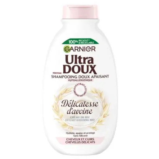 [3600542418867] GARNIER ULTRA DOUX SHAMPOOING DOUX APAISANT DELICATESSE D'AVOINE 400ML