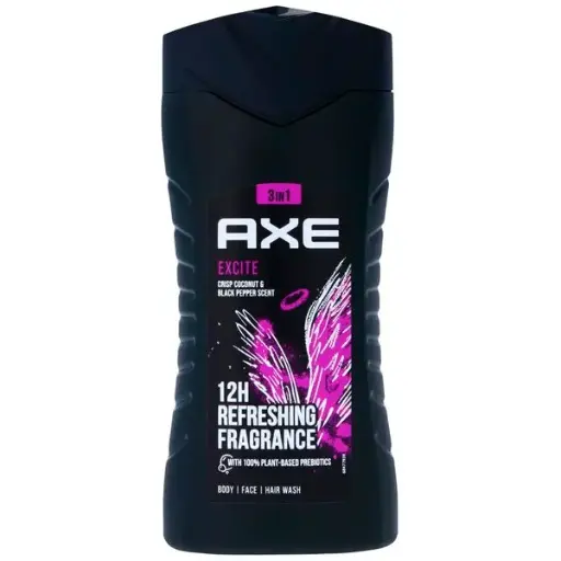 [8901030866753] AXE EXCITE  12H PARFUM RAFRAICHISSANT 3IN1 BODY WASH 250ML