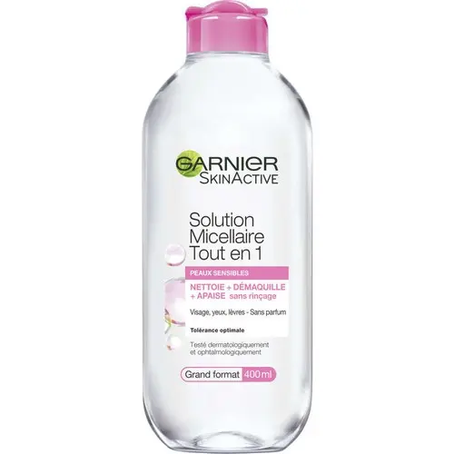 [3600541358447] GARNIER SKINACTIVE SOLUTION MICELLAIRE TOUT EN 1 PEAUX SENSIBLES 400ML