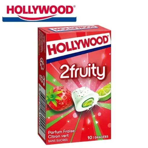 [7622210615558] HOLLYWOOD 2FRUITY PARFUM FRAISE CITRON VERT 22G