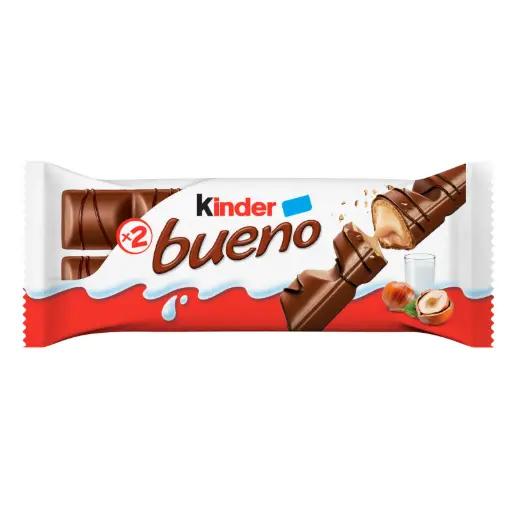 [8000500037560] KINDER BUENO LAIT ET NOISETTES 43G