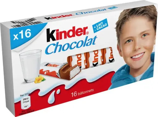 [8000500110683] KINDER CHOCOLAT X16 200G