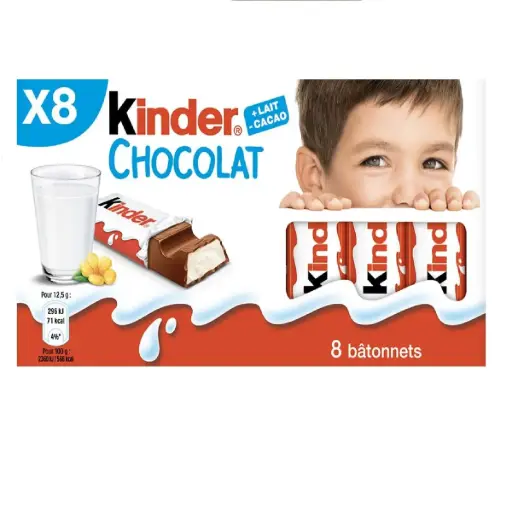 [40084701] KINDER CHOCOLATE X8 100G