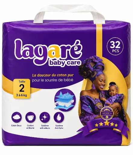 [6972329475835] LAGARE BABY CARE 2 32PCS 3 A 6 KG