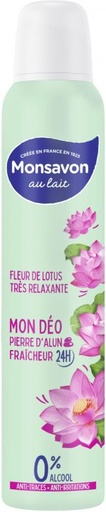 [3181730185407] MONSAVON AU LAIT FLEUR LOTUS 24H 0% AL 200ML