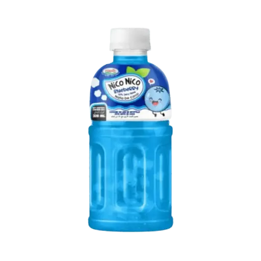 [8936177706181] NICO NICO BLUEBERRY JUICE DRINK NATA DE COCO 320ML