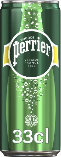 [7613034579102] SOURCE PERRIER EAU MINERAL AVEC ADJONCTION DE GAZ CARBONIQUE 33CL